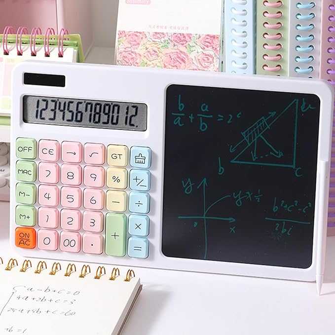 LCD Writing Board 12 Digit Solar Calculator